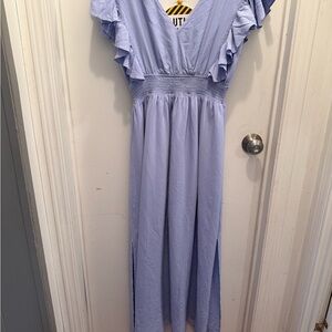 Elegant Lavender Maxi Dress